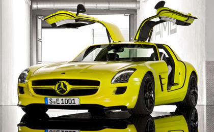 Первый электрический прототип Mercedes-Benz SLS AMG